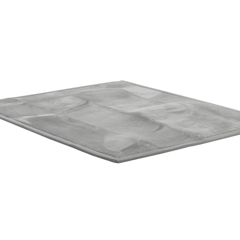 Juskys Krabbelmatte Maila Spielmatte 180x120 cm Yogamatte für Kind, Baby - rutschfest, weich - Grau