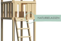 Karibu Spielturm Lotti Satteldach + Rutsche + Doppelschaukel