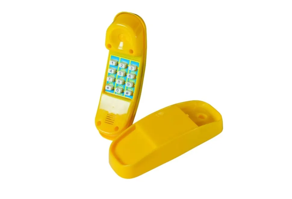 Karibu Telefon gelb für Spielturm Geräusche beim drücken der Tasten