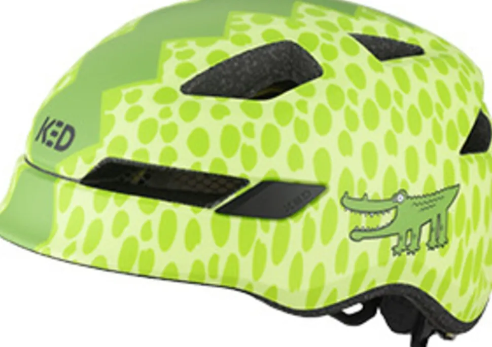 KED Kinder - Fahrradhelm POP II Lite, Krokodil