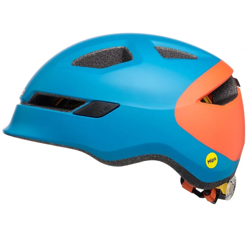 KED Kinder- Fahrradhelm POP 2.0 MIPS, petrol-orange