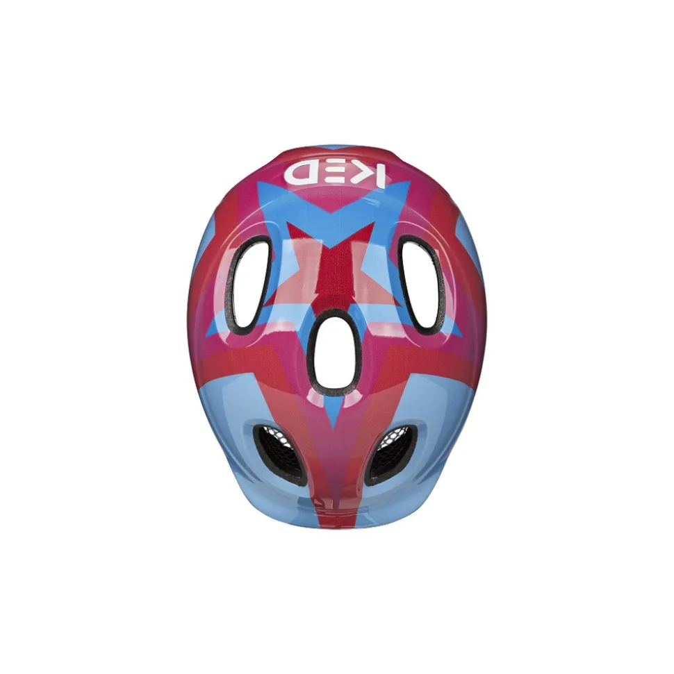 KED Kinderhelm MEGGY SPARK Starburst Blue Red