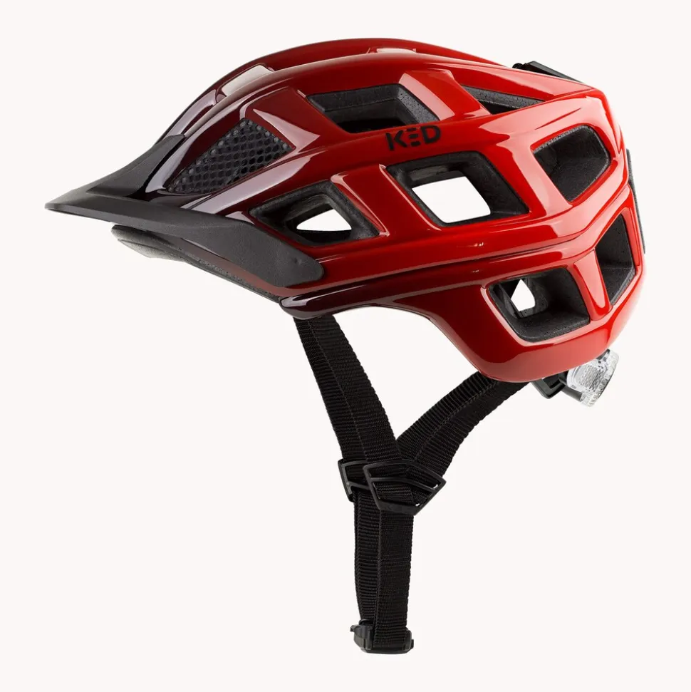 KED MTB Fahrradhelm Crom, rot/schwarz