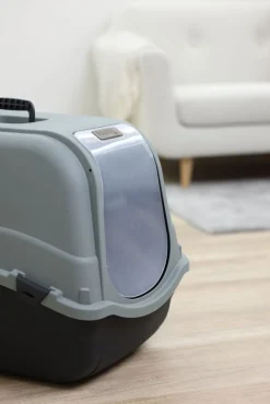 Kerbl Katzentoilete Emma Eco XL ( mit Filter, 65x44x46, schwarz/grüngrau) 80979