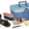 Kerbl Putzbox blau mit Inhalt für Pferde, Pferdebürsten Putzzeug blau