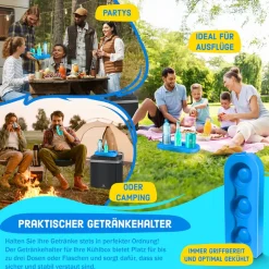 KESSER® 32 L Kühlbox 12V, 230V Stecker, Mini-Kühlschrank, Thermoelektrische Warmhaltebox