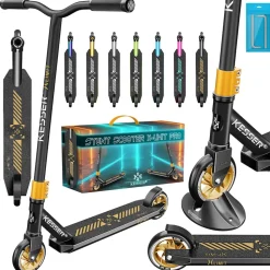 KESSER® Stunt Scooter X-Limit-Pro 360° Lenkung Funscooter Stuntscooter mit Ständer ABEC 9 Kugellagern, 110 mm PU Räder , Kickscooter Tretroller Cityroller Trick Roller für Kinder Erwachsene
