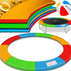 KESSER® - Trampolin Randabdeckung Ø 244 , 305 , 366 , 426 cm , 30cm breit 100% UV-beständig reißfest Federabdeckung , Grün , Blau