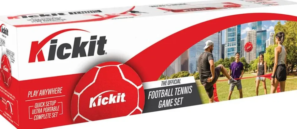 Kickit Fußball Tennis Game Set Netzbreite 2 m inkl. Pumpe u. Tasche