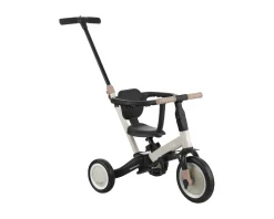 Kikkaboo Dreirad Flip 5 in 1 Stahlrahmen rutschfeste Griffe einstellbar umbaubar beige