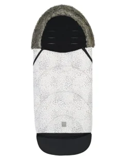 Kikka boo Fußsack Trendy für Kinderwagen, Öffnung am Fußbereich, Reißverschluss weiß