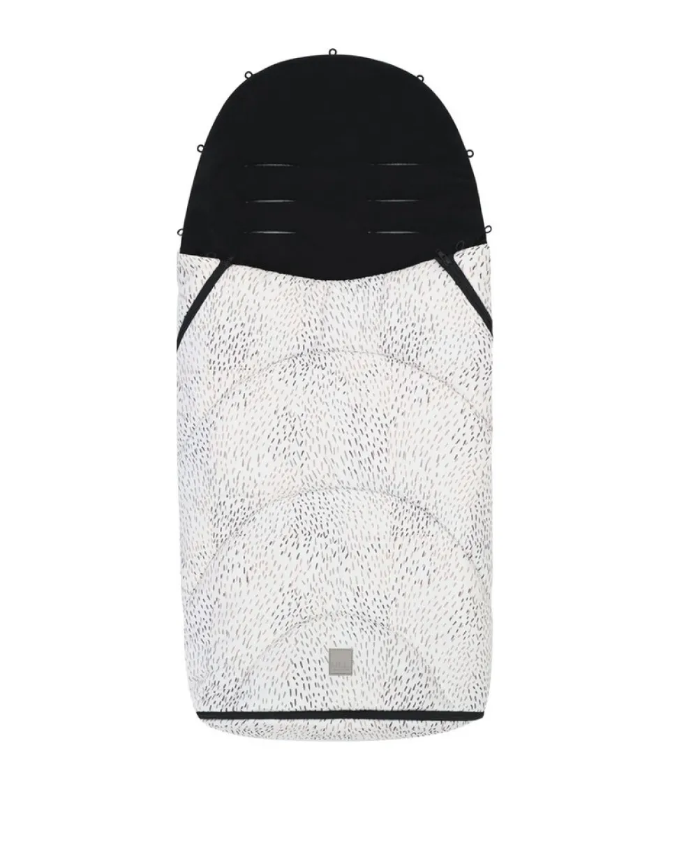 Kikka boo Fußsack Trendy für Kinderwagen, Öffnung am Fußbereich, Reißverschluss weiß