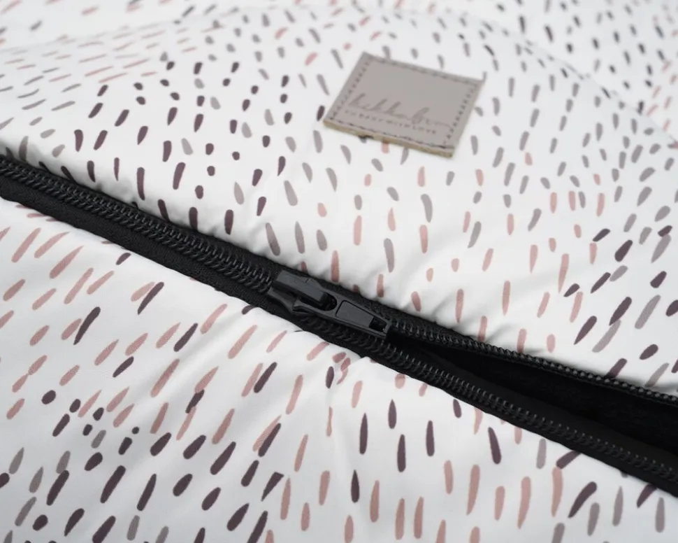 Kikka boo Fußsack Trendy für Kinderwagen, Öffnung am Fußbereich, Reißverschluss weiß