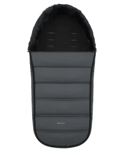 Kikka boo Fußsack Urban für Kinderwagen Reißverschluss Steppdesign Gurtöffnungen grau