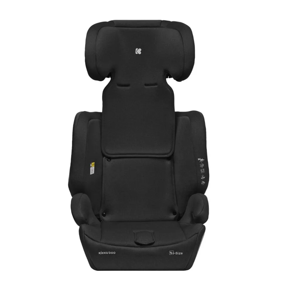Kikkaboo Kindersitz I-Bronn i-Size (76-150cm) Isofix, Top Tether, Kissen, Gurt schwarz