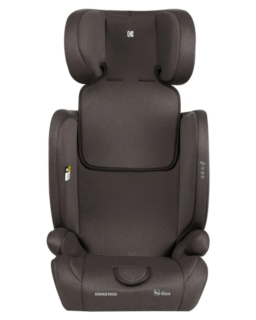 Kikkaboo Kindersitz i-Cross i-Size (76-150cm) Isofix Top Tether Kopfstütze Gurt braun