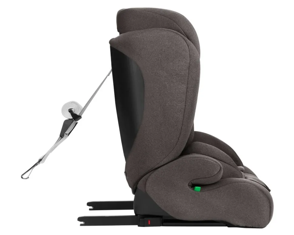 Kikkaboo Kindersitz i-Cross i-Size (76-150cm) Isofix Top Tether Kopfstütze Gurt braun