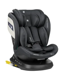 Kikkaboo Kindersitz i-Cruise i-Size (40-150 cm) SPS, Sitz 360° drehbar, Isofix dunkelgrau