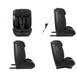 Kikka boo Kindersitz i-Flit i-Size (76-150cm) Isofix Kopfstütze verstellbar SPS schwarz