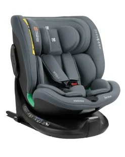 Kikkaboo Kindersitz i-Tour i-Size (40-150 cm) Gruppe 0+/1/2/3, Isofix, drehbar dunkelgrau