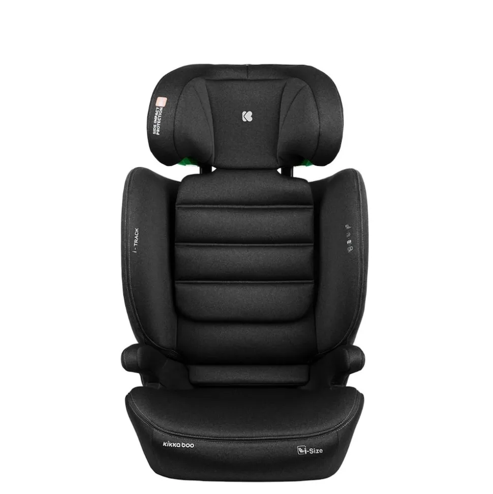 Kikkaboo Kindersitz i-Track i-Size (100 - 150 cm) Gruppe 2/3 Isofix verstellbar schwarz
