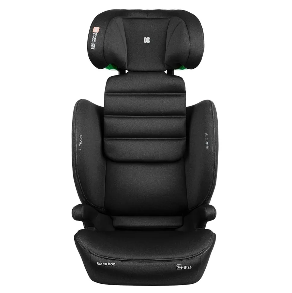 Kikkaboo Kindersitz i-Track i-Size (100 - 150 cm) Gruppe 2/3 Isofix verstellbar schwarz