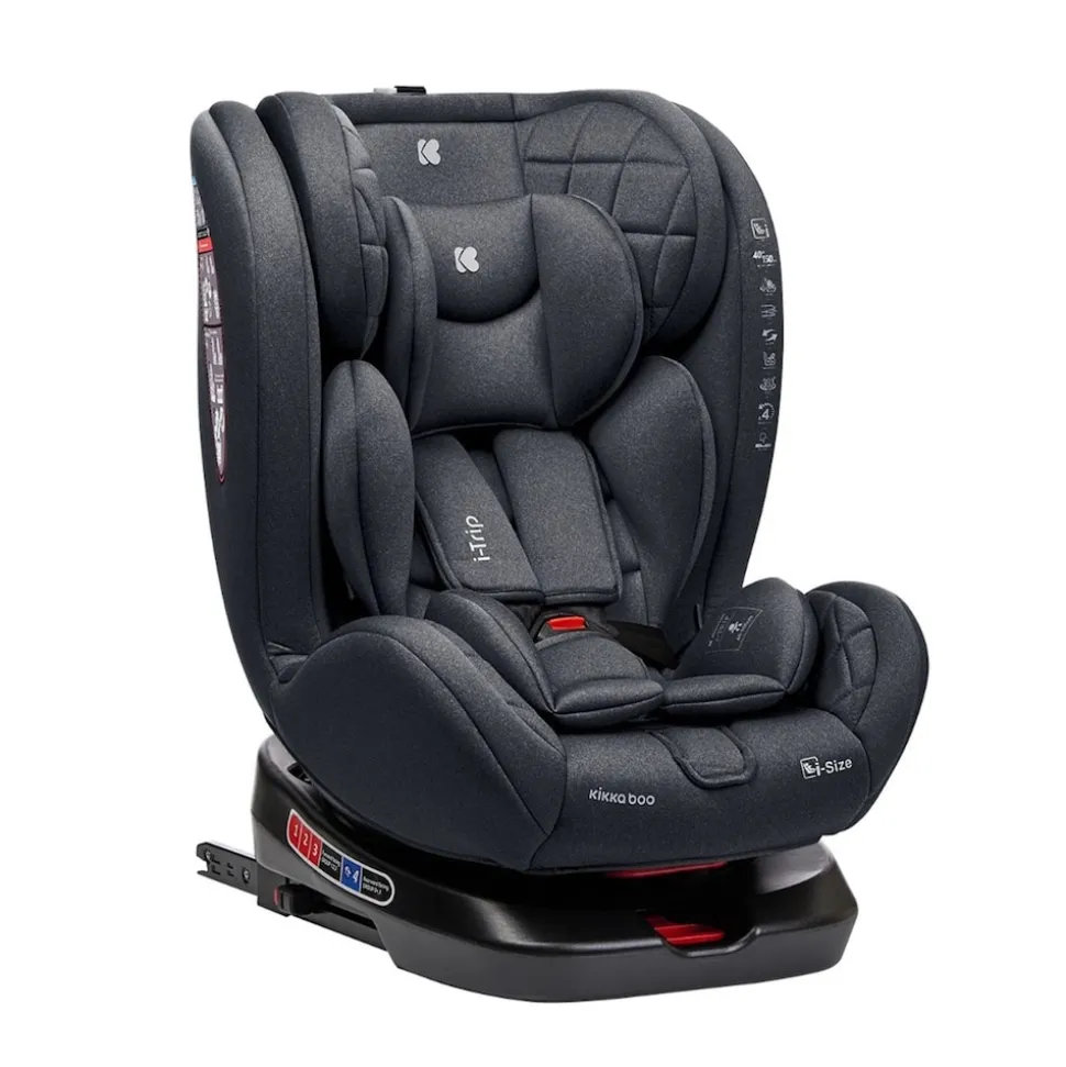 Kikkaboo Kindersitz i-Trip i-Size (40-150 cm) Gruppe 0+/1/2/3 verstellbar Isofix grau