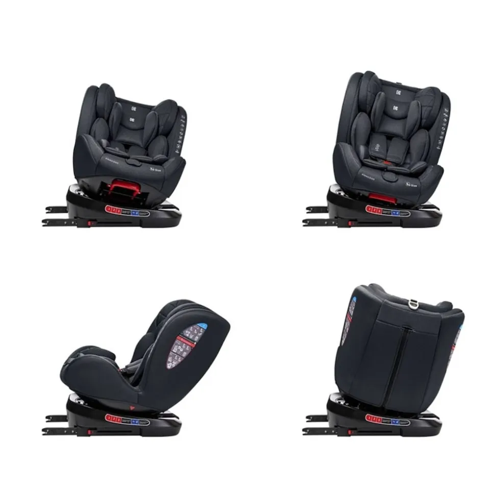 Kikkaboo Kindersitz i-Trip i-Size (40-150 cm) Gruppe 0+/1/2/3 verstellbar Isofix grau