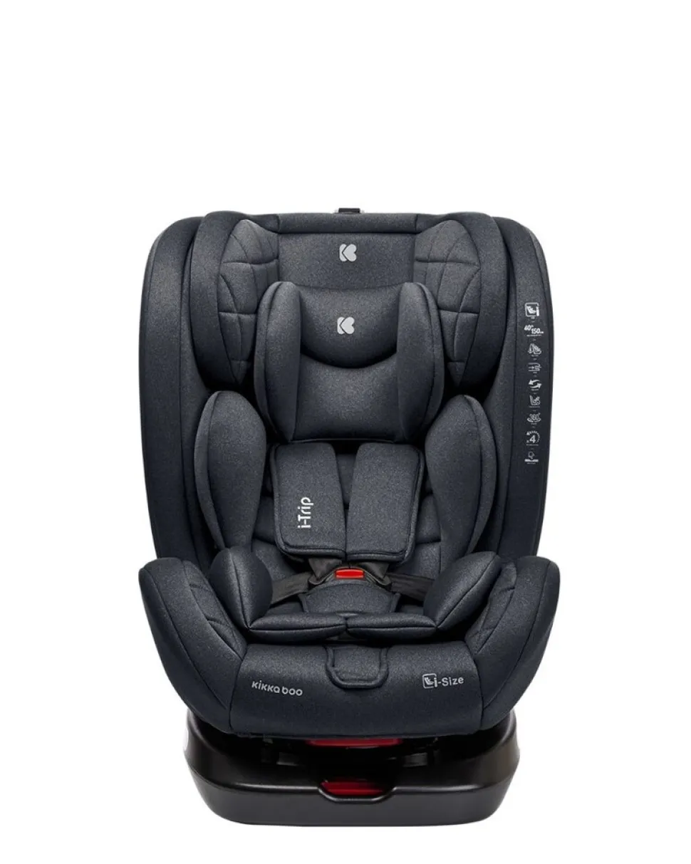 Kikkaboo Kindersitz i-Trip i-Size (40-150 cm) Gruppe 0+/1/2/3 verstellbar Isofix grau