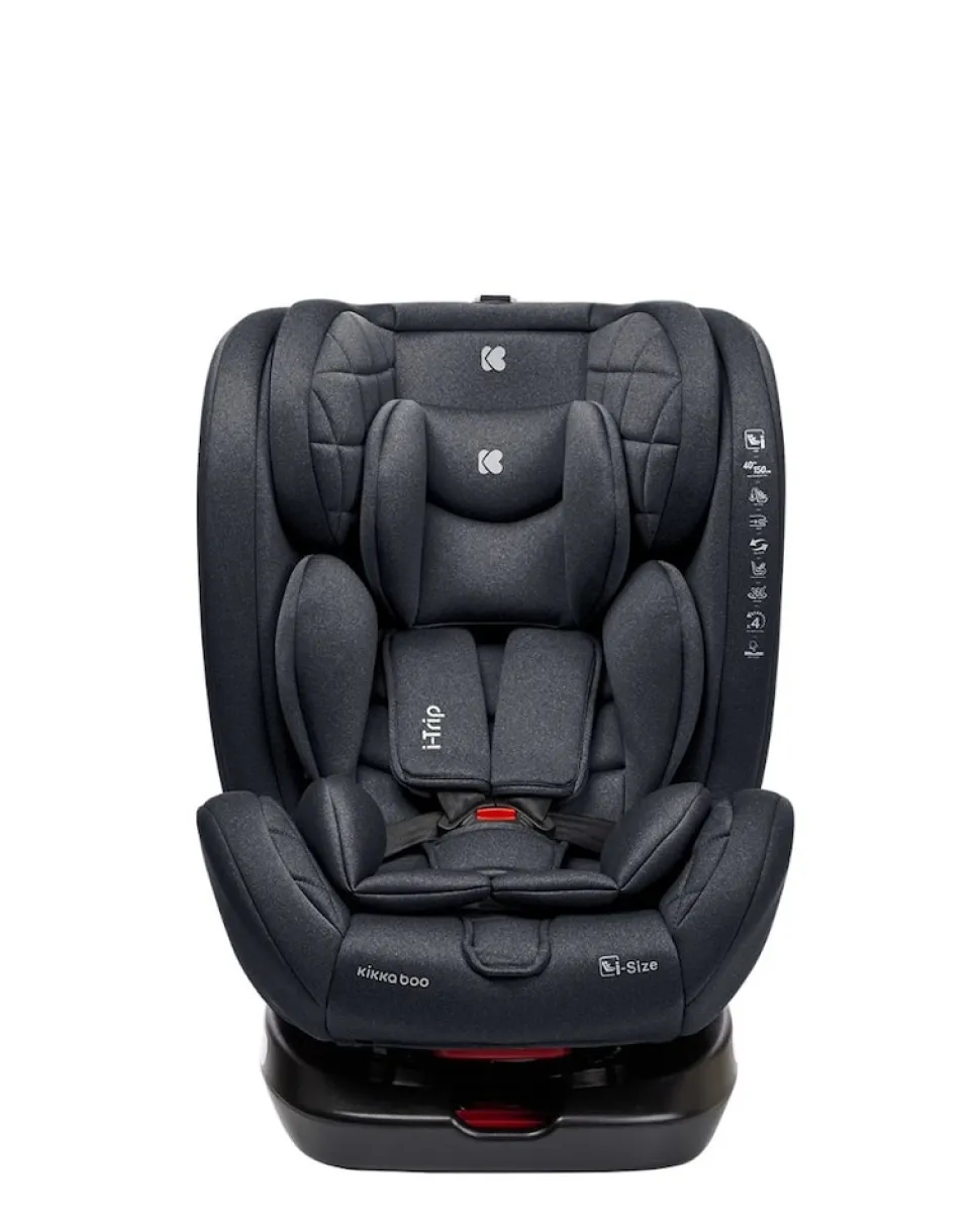 Kikkaboo Kindersitz i-Trip i-Size (40-150 cm) Gruppe 0+/1/2/3 verstellbar Isofix grau
