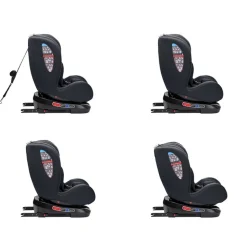 Kikkaboo Kindersitz i-Trip i-Size (40-150 cm) Gruppe 0+/1/2/3 verstellbar Isofix grau