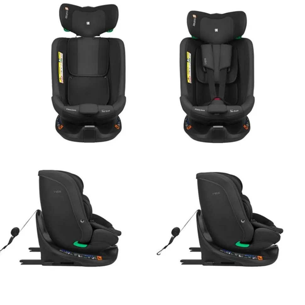 Kikka boo Kindersitz i-Van i-Size (40-150cm) Isofix Gruppe 0+/1/2/3 Kopfstütze schwarz