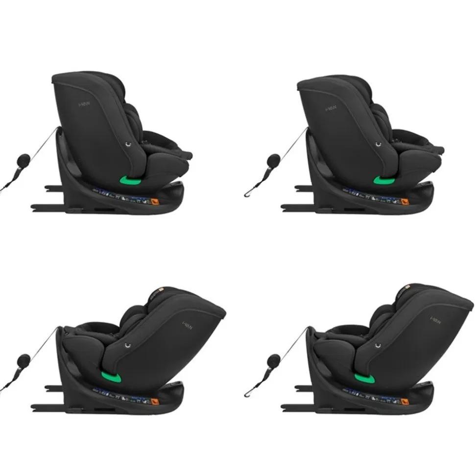 Kikka boo Kindersitz i-Van i-Size (40-150cm) Isofix Gruppe 0+/1/2/3 Kopfstütze schwarz