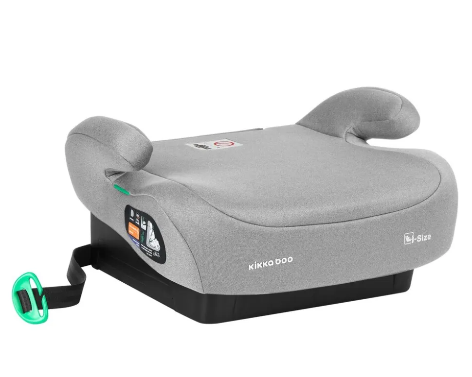 Kikkaboo Kindersitz, Sitzerhöhung i-Go i-Size (125-150 cm) Gruppe 3, Armlehne grau