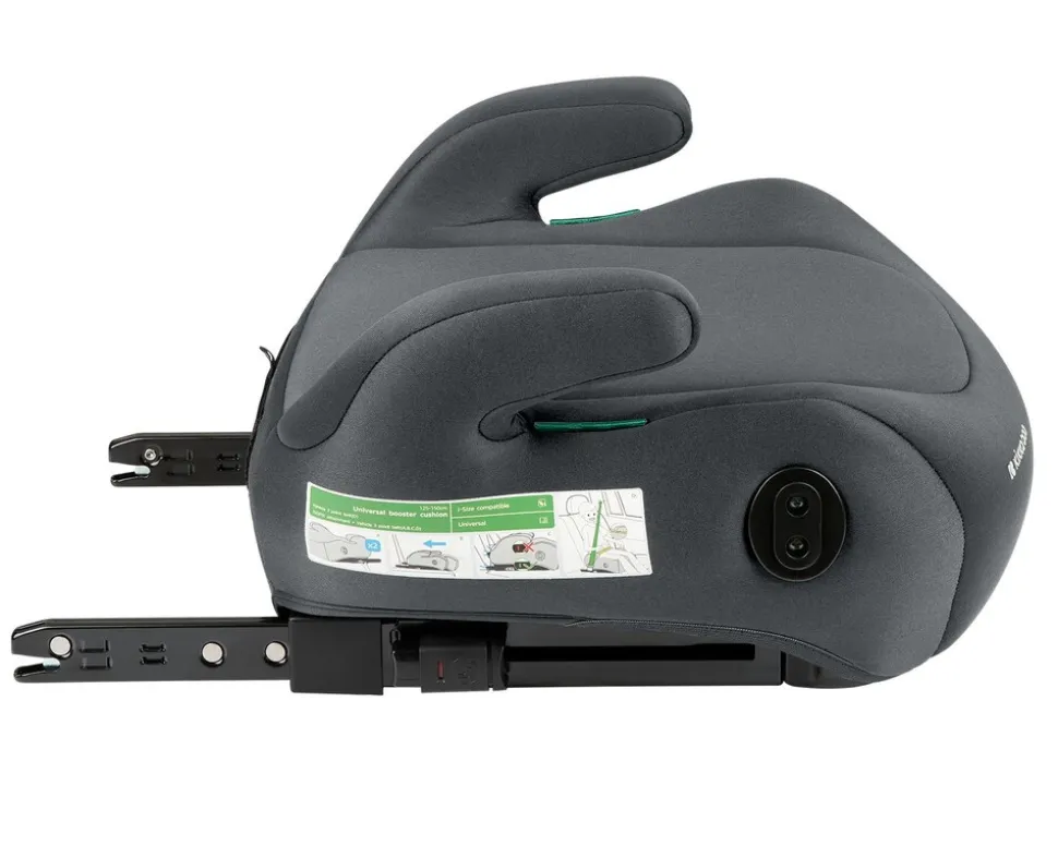 Kikkaboo Kindersitz, Sitzerhöhung i-Tip i-Size (125-150cm) ISOFIX, Armlehne grau dunkelgrau