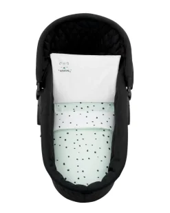 Kikkaboo Kinderwagen Bettwäsche-Set Bär 6tlg Decke 80 x 60 Kissen 35 x 26 Laken grün