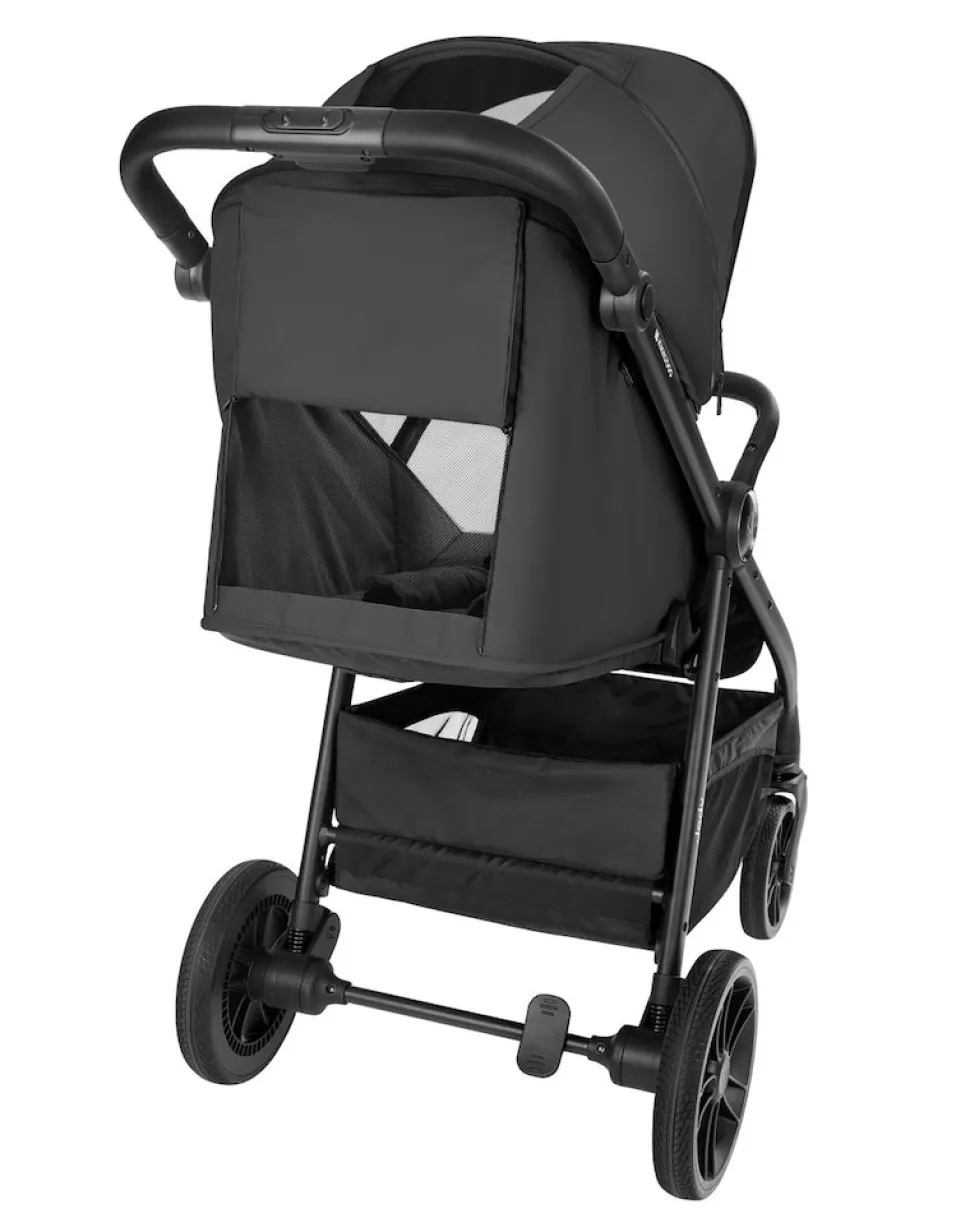 Kikka boo Kinderwagen, Buggy Jody PU-Räder Federung Hinterradbremse 5-Punkt-Gurt schwarz