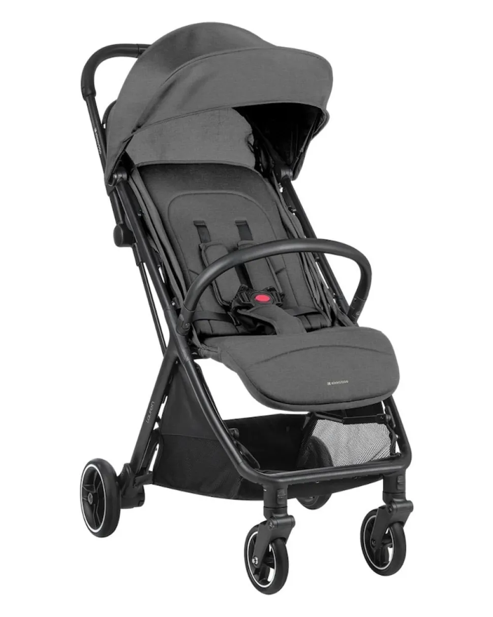 Kikkaboo Kinderwagen Buggy Lauren verstellbar faltbar Aluminiumrahmen bis 22 kg dunkelgrau