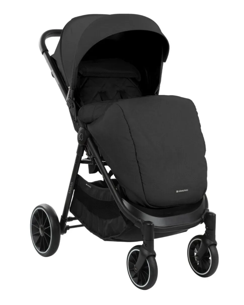 Kikkaboo Kinderwagen, Buggy Sarah faltbar verstellbar Getränkehalter bis 22 kg schwarz