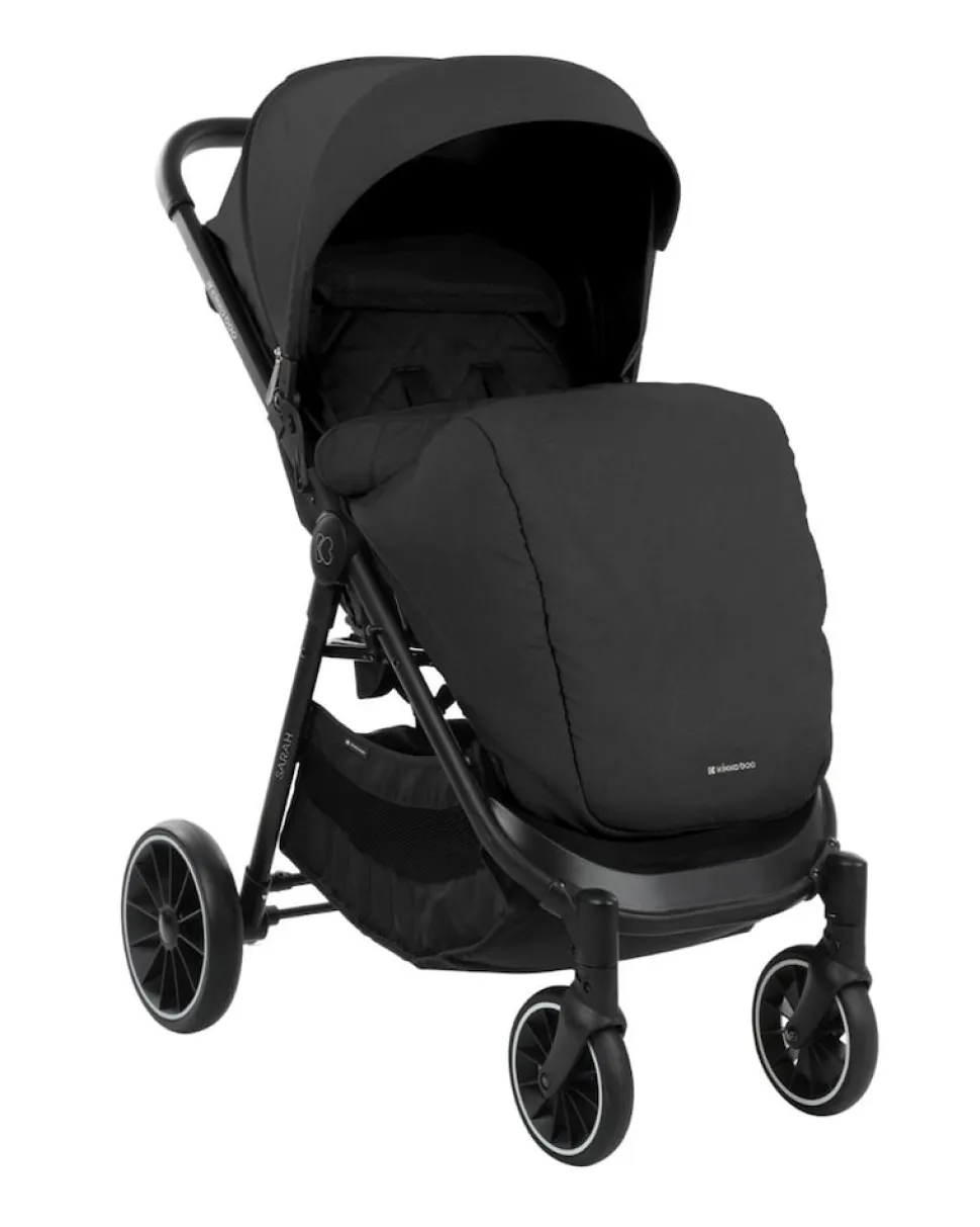 Kikkaboo Kinderwagen, Buggy Sarah faltbar verstellbar Getränkehalter bis 22 kg schwarz