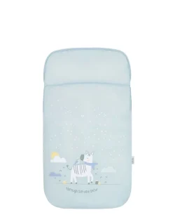 Kikkaboo Kinderwagen Fußsack Polar Friends Reißverschluss warmes Fleecefutter hellblau