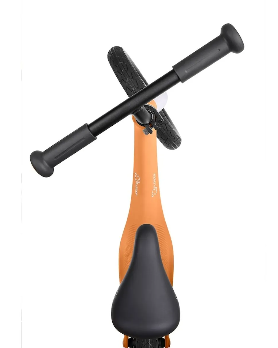 Kikka boo Laufrad Xplorer 12 Zoll, höhenverstellbarer Lenker und Sitz, Griffe orange