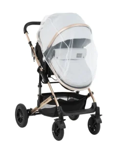 Kikkaboo Moskitonetz Kinderwagen, Insektenschutz, Universalgröße Mückennetz Tüll weiß
