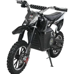 Kinder-Crossbike Viper, Elektro-Kindermotorrad, 1000 Watt, bis 24 km/h, Scheibenbremsen, ab 8 Jahren (Schwarz)