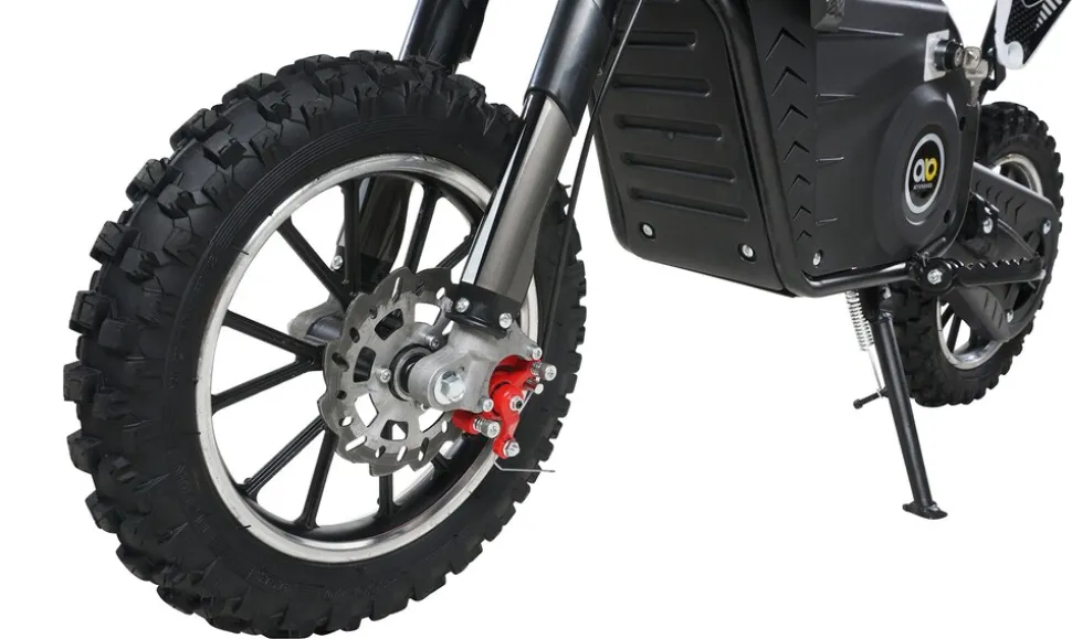 Kinder-Crossbike Viper, Elektro-Kindermotorrad, 1000 Watt, bis 24 km/h, Scheibenbremsen, ab 8 Jahren (Schwarz)