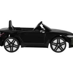 Kinder-Elektroauto BMW i4, Fernbedienung, LED-Beleuchtung, Soft-Start-Funktion (Schwarz)