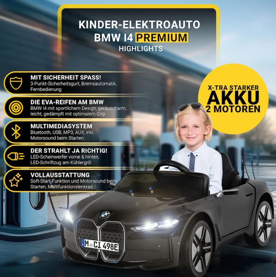 Kinder-Elektroauto BMW i4 Premium
