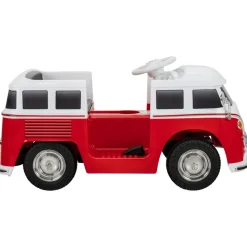 Kinder-Elektroauto VW T1 Camper Bus, Bremsautomatik, 3-5 km/h, Soft-Start, LED, Fernbedienung