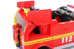 Kinder-Elektro-Feuerwehrauto LL911, 2-Sitzer, Sirene, Spritze, EVA-Reifen, 90 Watt, Fernbedienung