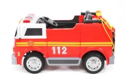 Kinder-Elektro-Feuerwehrauto LL911, 2-Sitzer, Sirene, Spritze, EVA-Reifen, 90 Watt, Fernbedienung